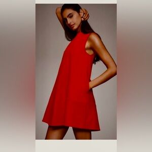 Anthropology red shift dress